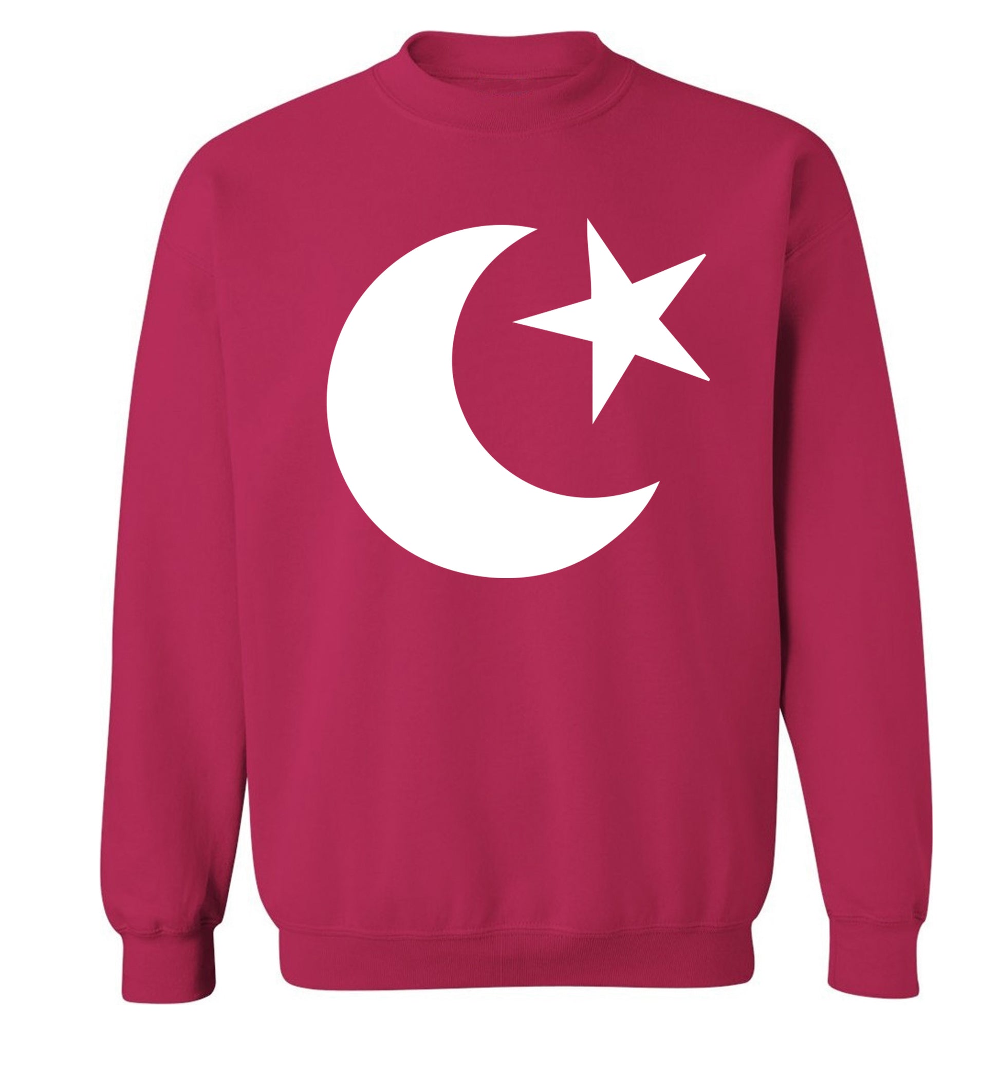 Eid symbol adult's unisex pink sweater 2XL