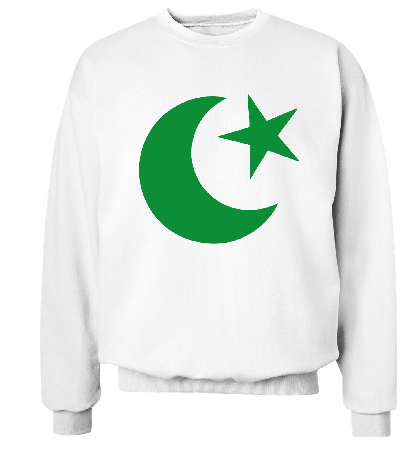 Eid Symbol Adult's unisex white Sweater 2XL