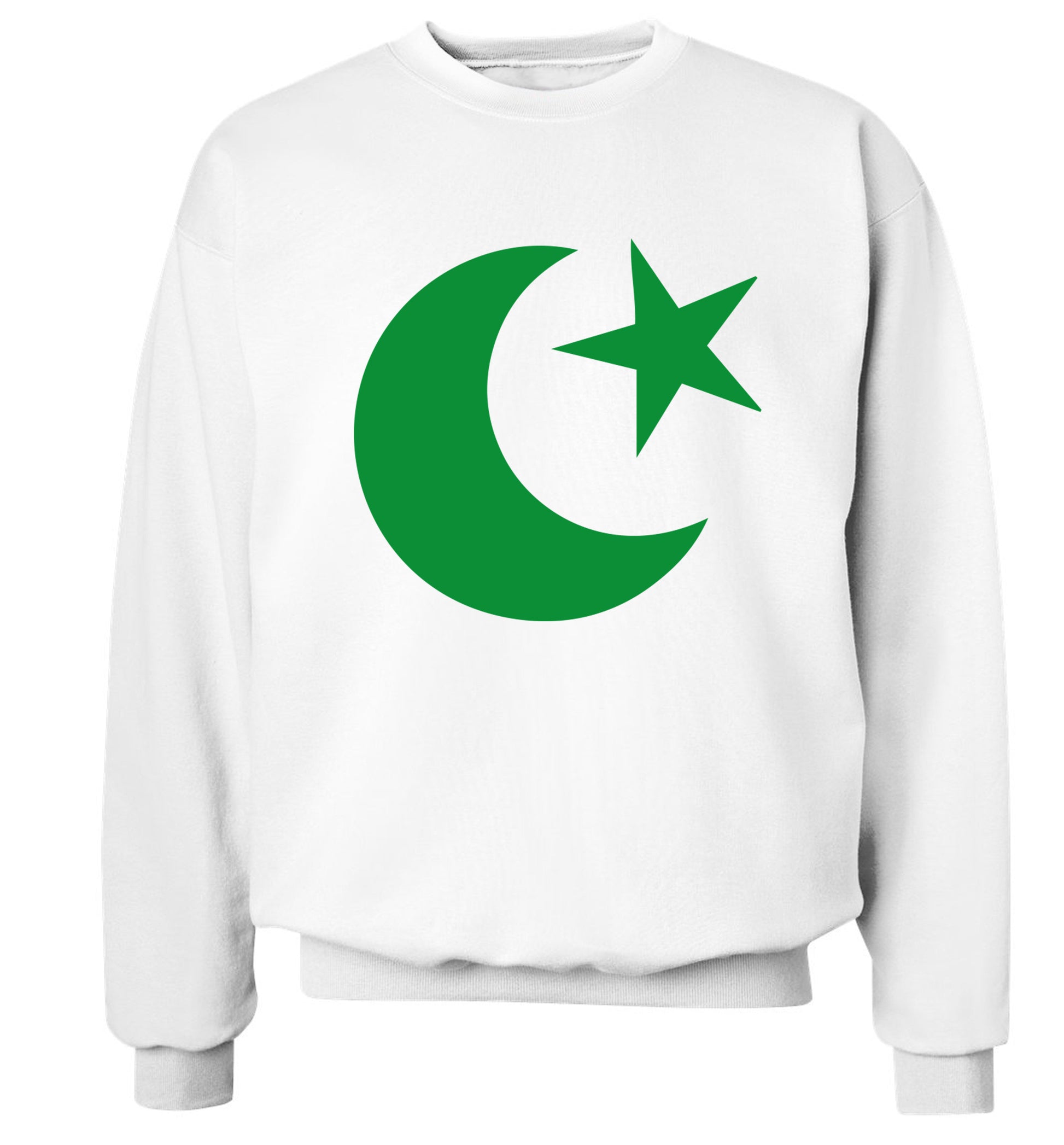 Eid Symbol Adult's unisex white Sweater 2XL