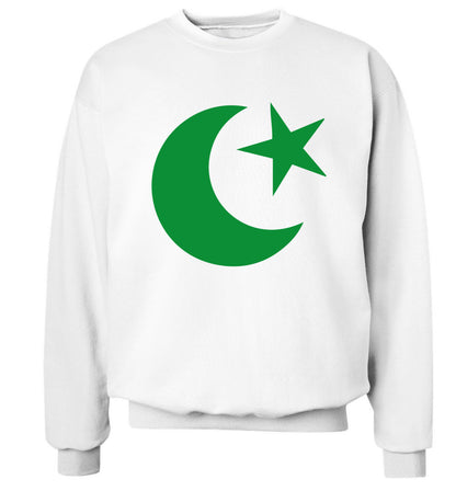 Eid Symbol Adult's unisex white Sweater 2XL