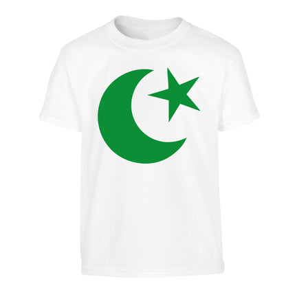 Eid symbol Children's white Tshirt 12-13 Years