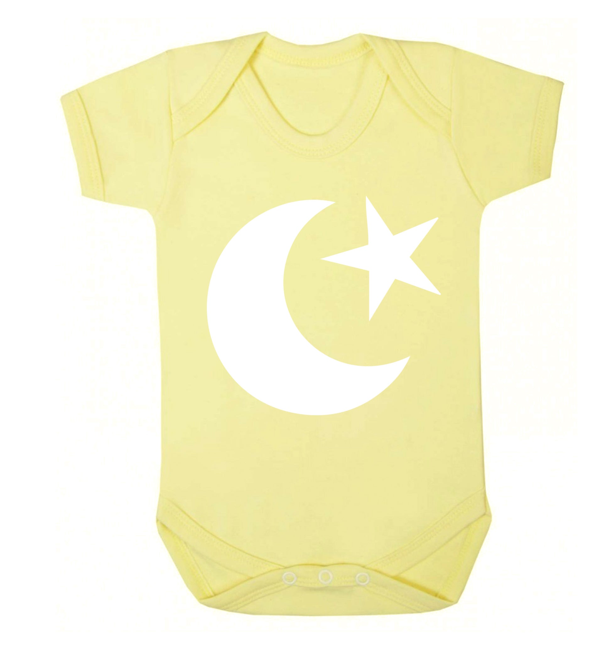 Eid Symbol Baby Vest pale yellow 18-24 months