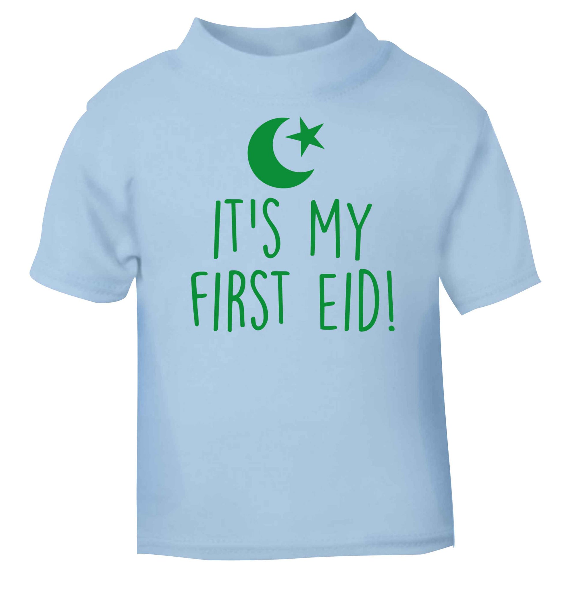 It's my first Eid light blue baby toddler Tshirt 2 Years