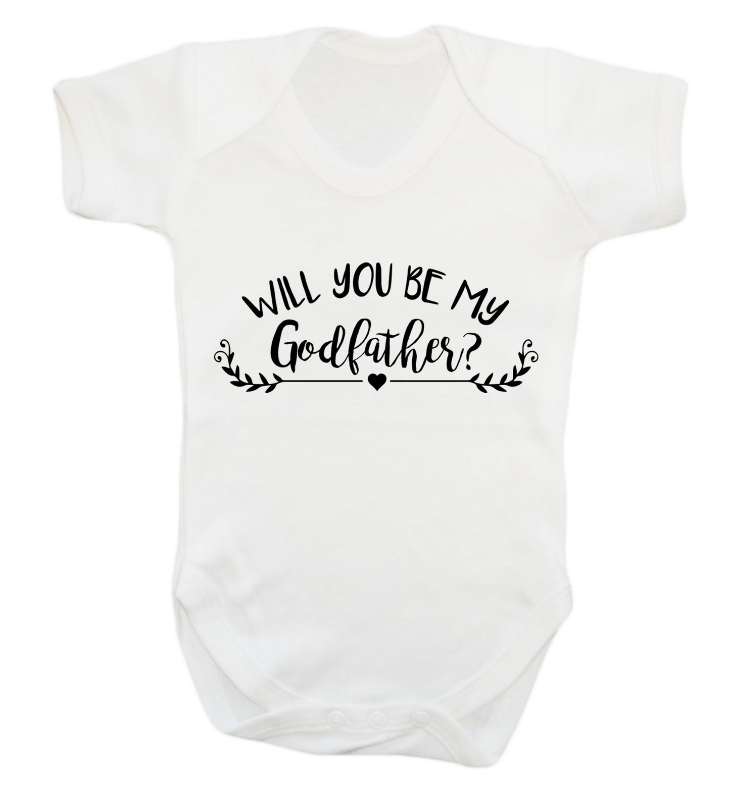Will you be my godfather? Baby Vest white 18-24 months