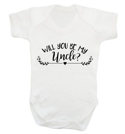 Will you be my uncle? Baby Vest white 18-24 months