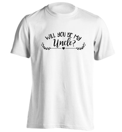Will you be my uncle? adults unisex white Tshirt 2XL