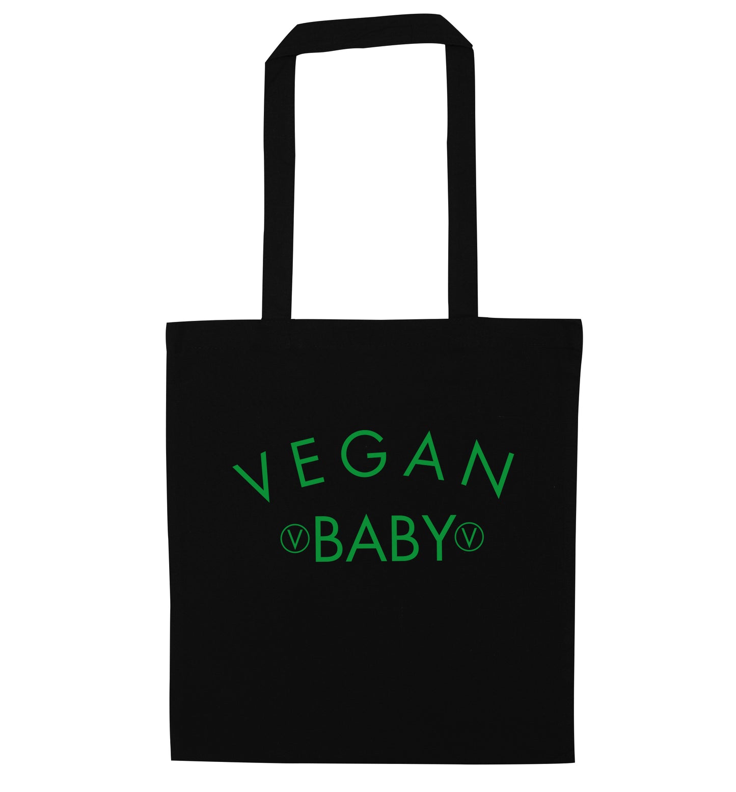Vegan baby black tote bag