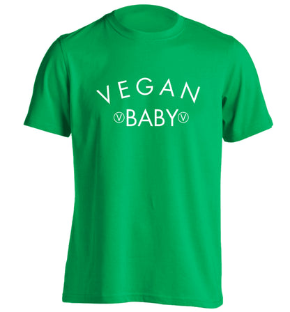 Vegan baby adults unisex green Tshirt 2XL