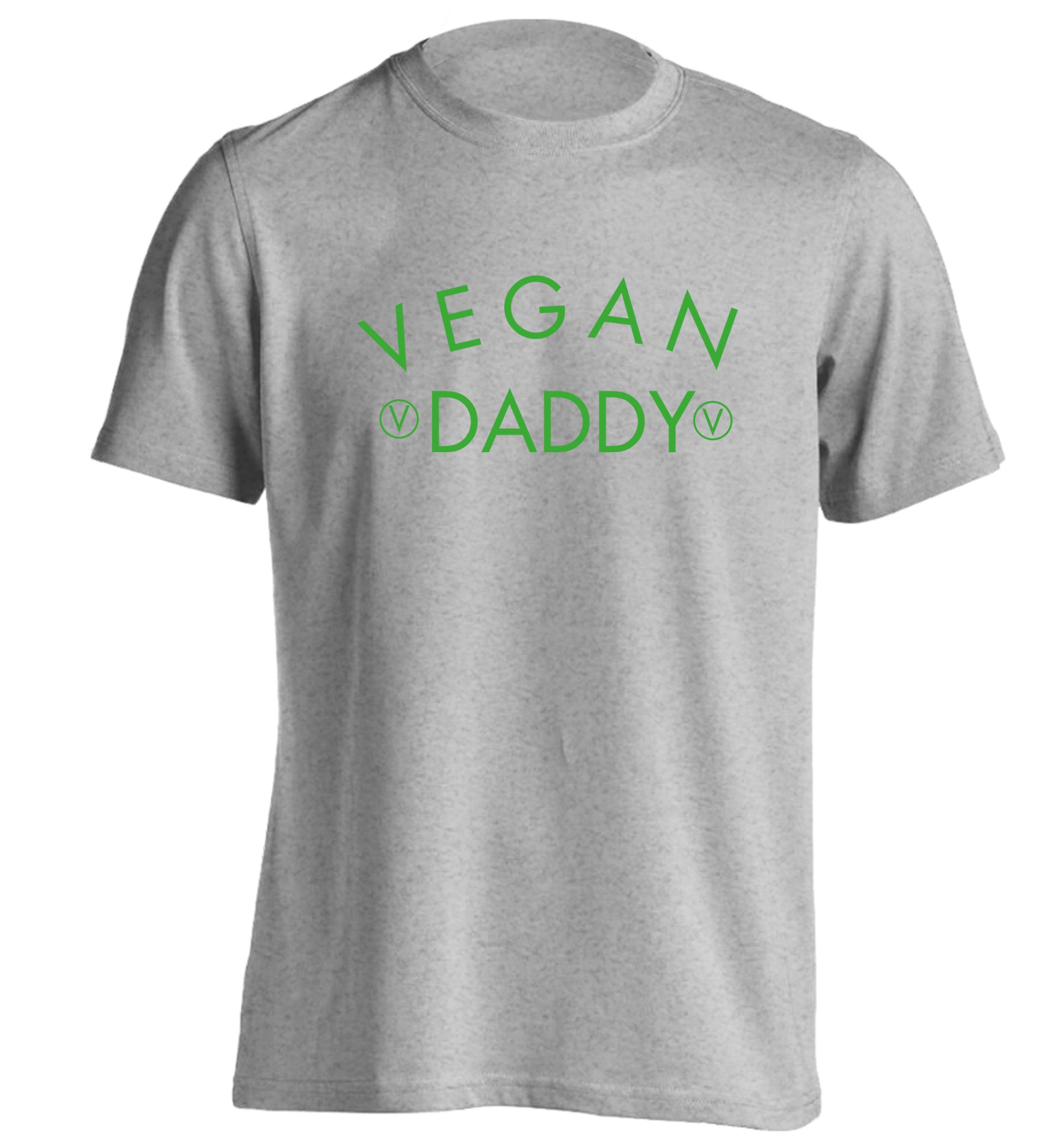 Vegan daddy adults unisex grey Tshirt 2XL