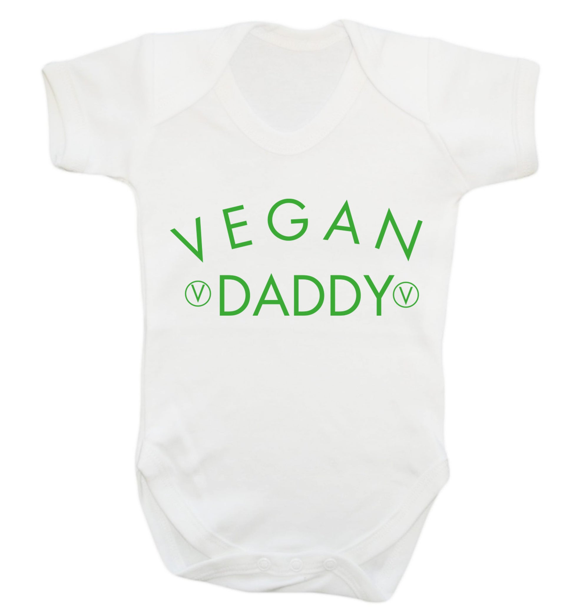 Vegan daddy Baby Vest white 18-24 months