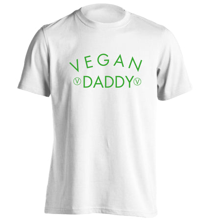 Vegan daddy adults unisex white Tshirt 2XL