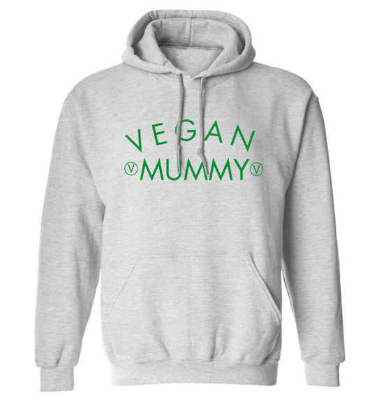 Vegan mummy adults unisex grey hoodie 2XL