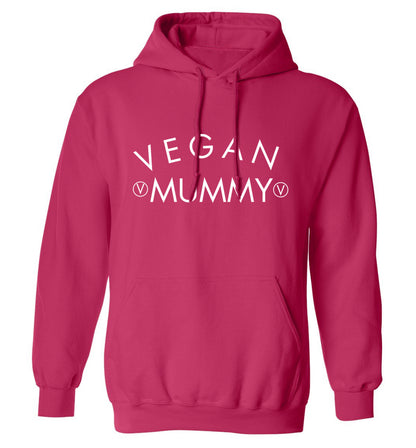 Vegan mummy adults unisex pink hoodie 2XL