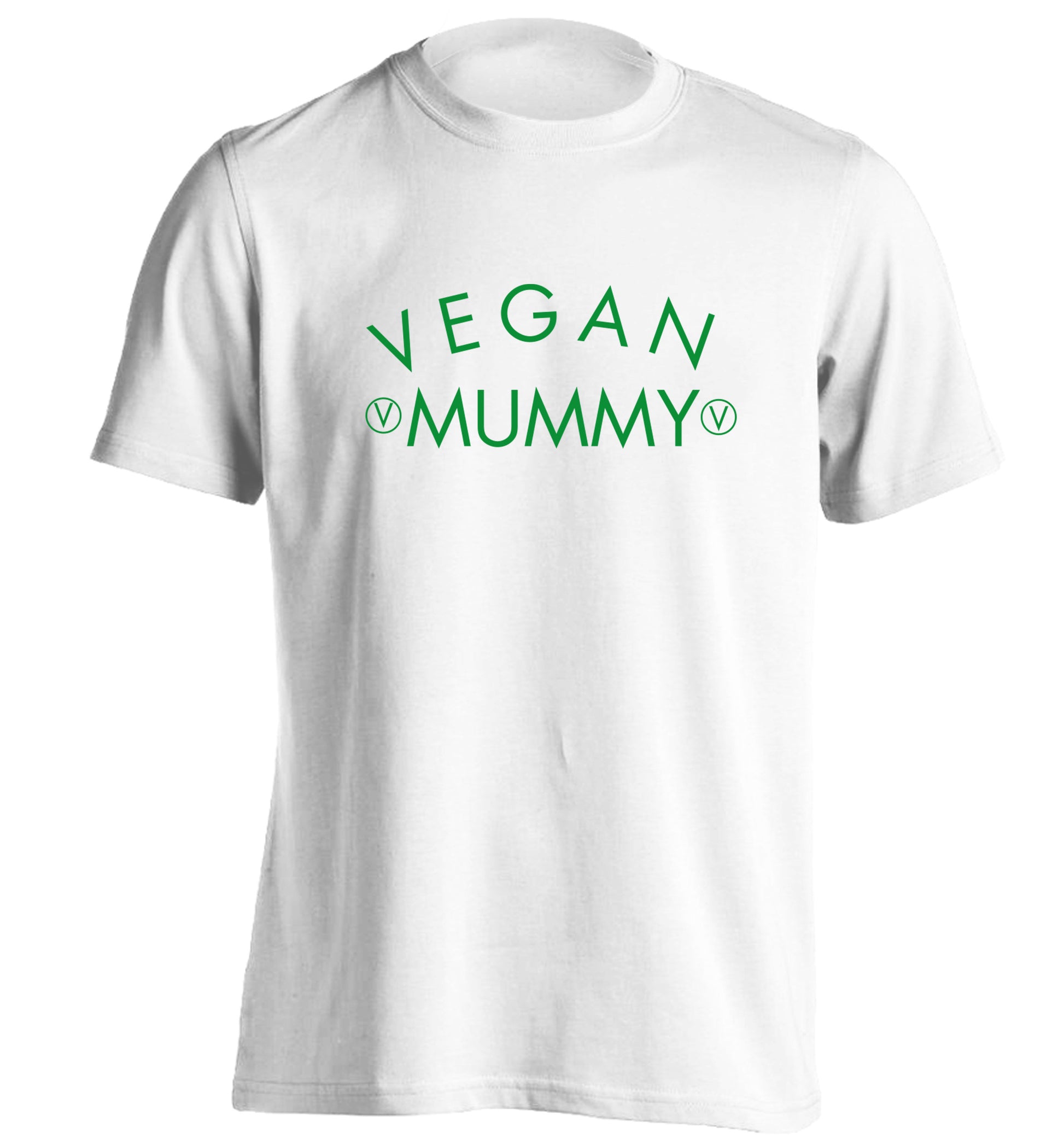Vegan mummy adults unisex white Tshirt 2XL