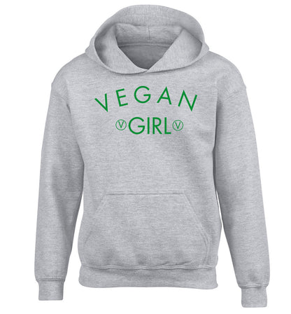 Vegan girl children's grey hoodie 12-14 Years