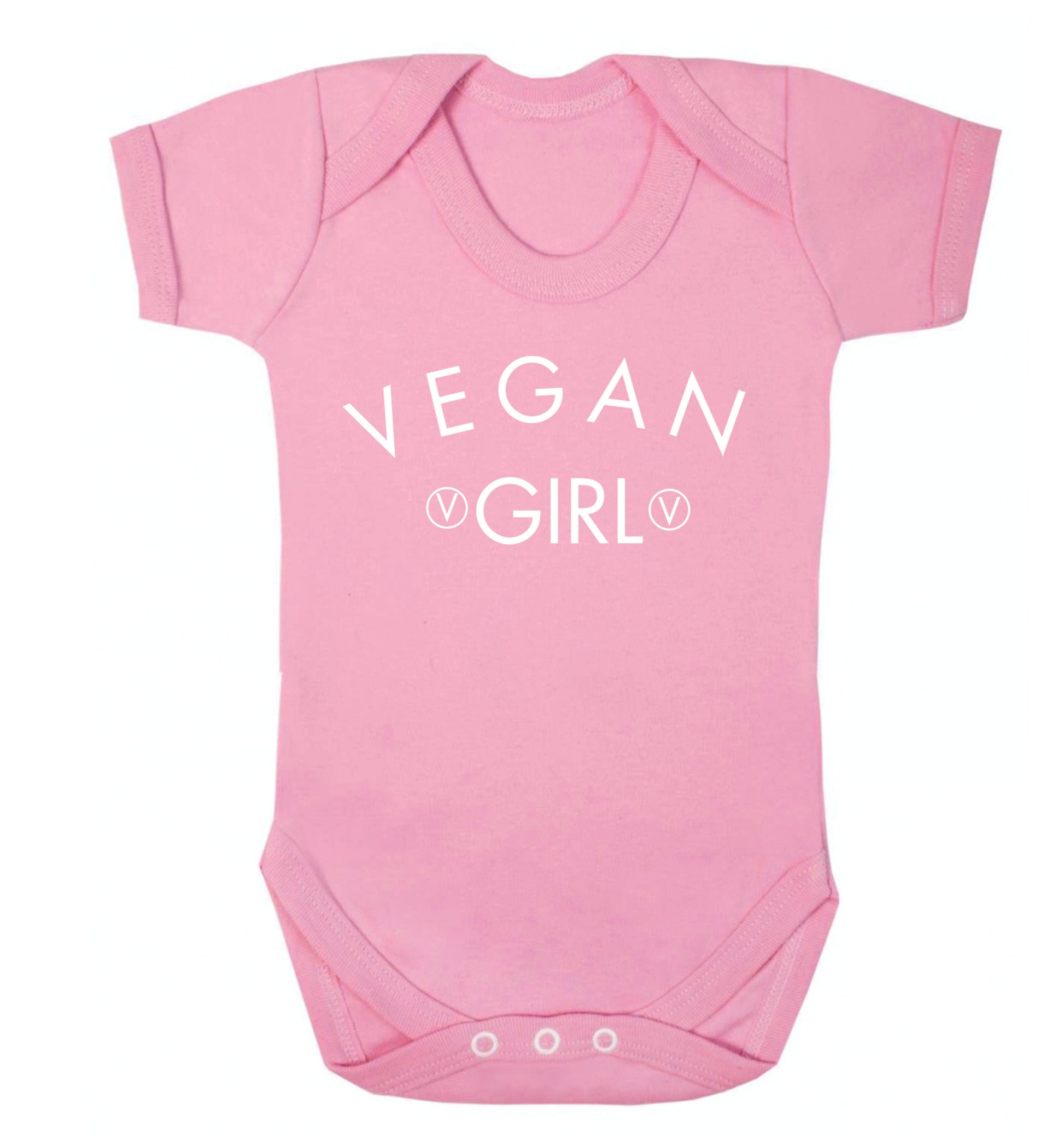 Vegan girl Baby Vest pale pink 18-24 months