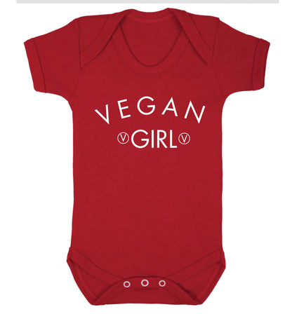 Vegan girl Baby Vest red 18-24 months