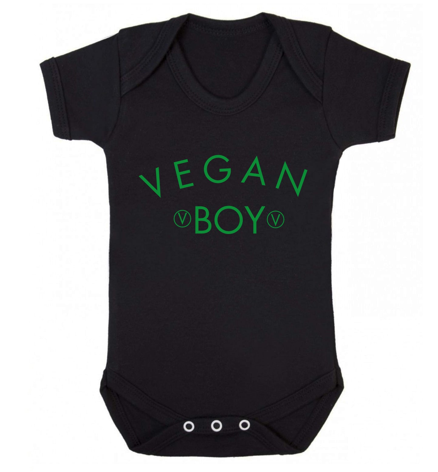 Vegan boy Baby Vest black 18-24 months