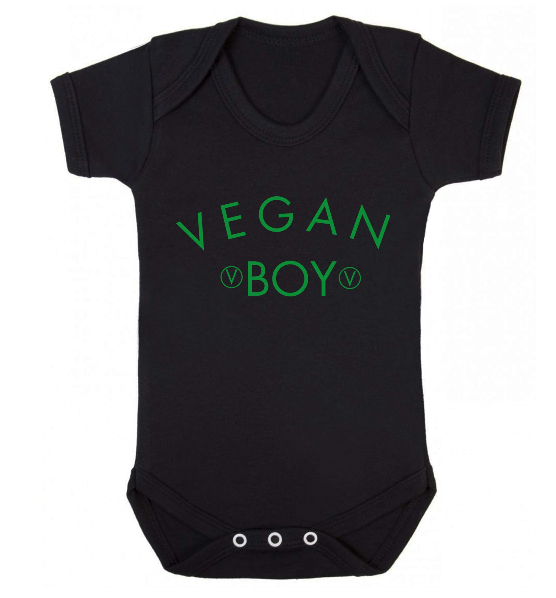 Vegan boy Baby Vest black 18-24 months