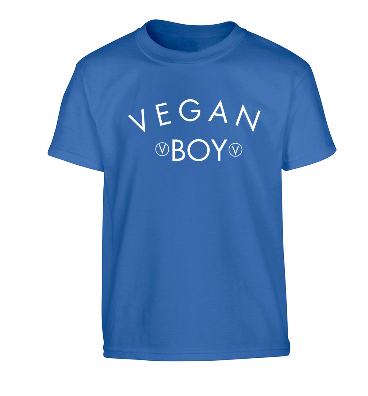 Vegan boy Children's blue Tshirt 12-14 Years