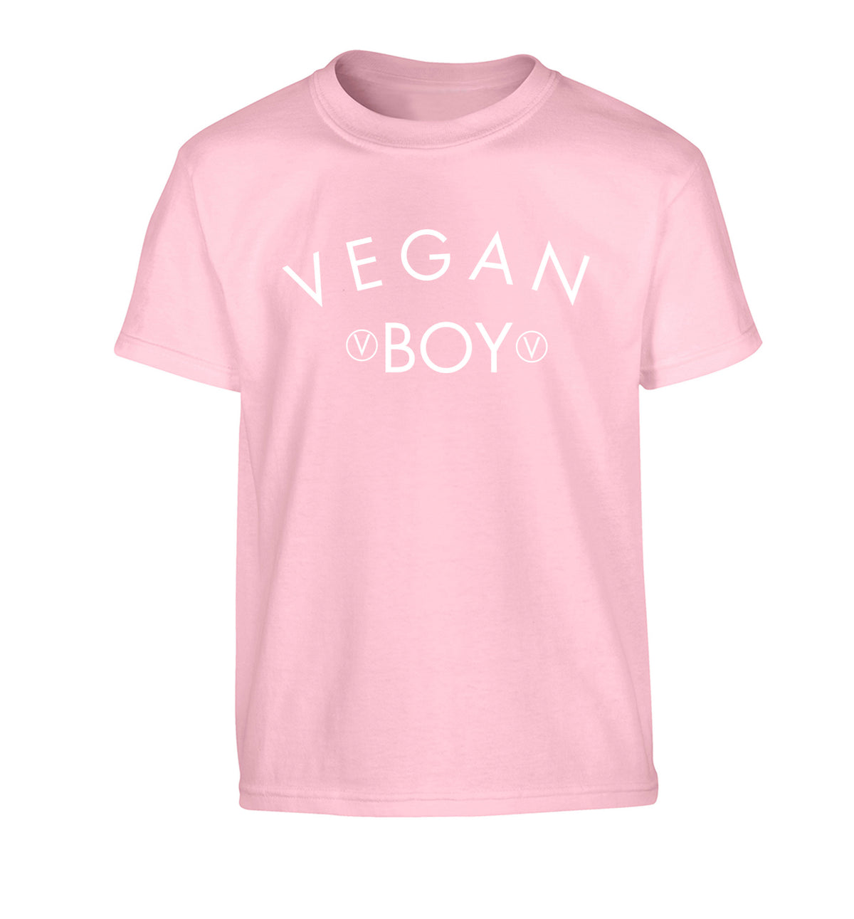 Vegan boy Children's light pink Tshirt 12-14 Years