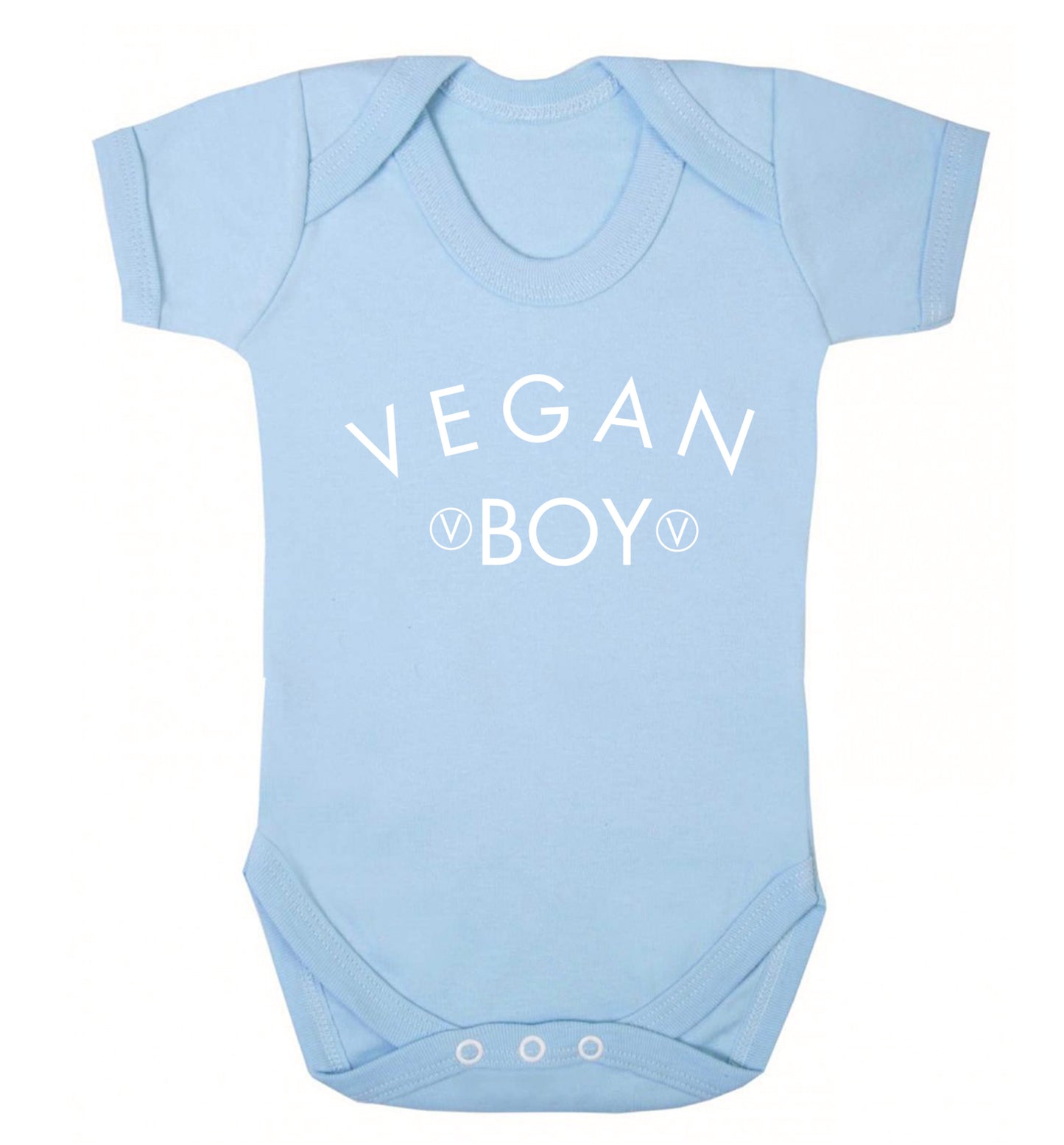 Vegan boy Baby Vest pale blue 18-24 months