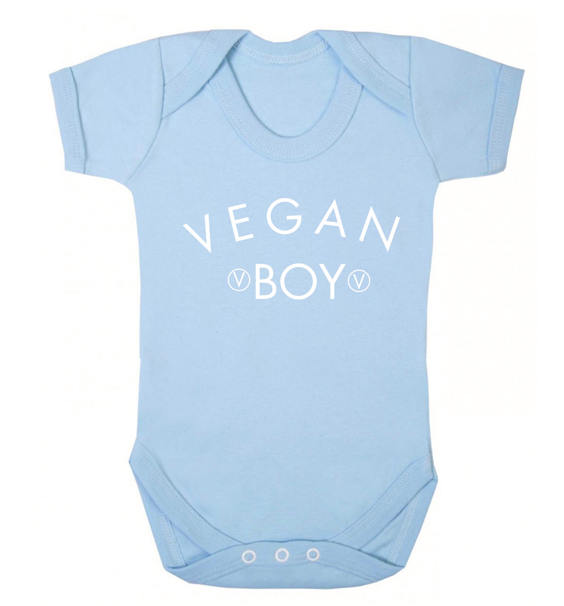 Vegan boy Baby Vest pale blue 18-24 months