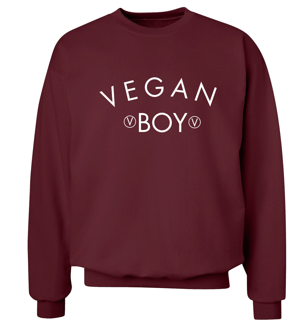 Vegan boy Adult's unisex maroon Sweater 2XL