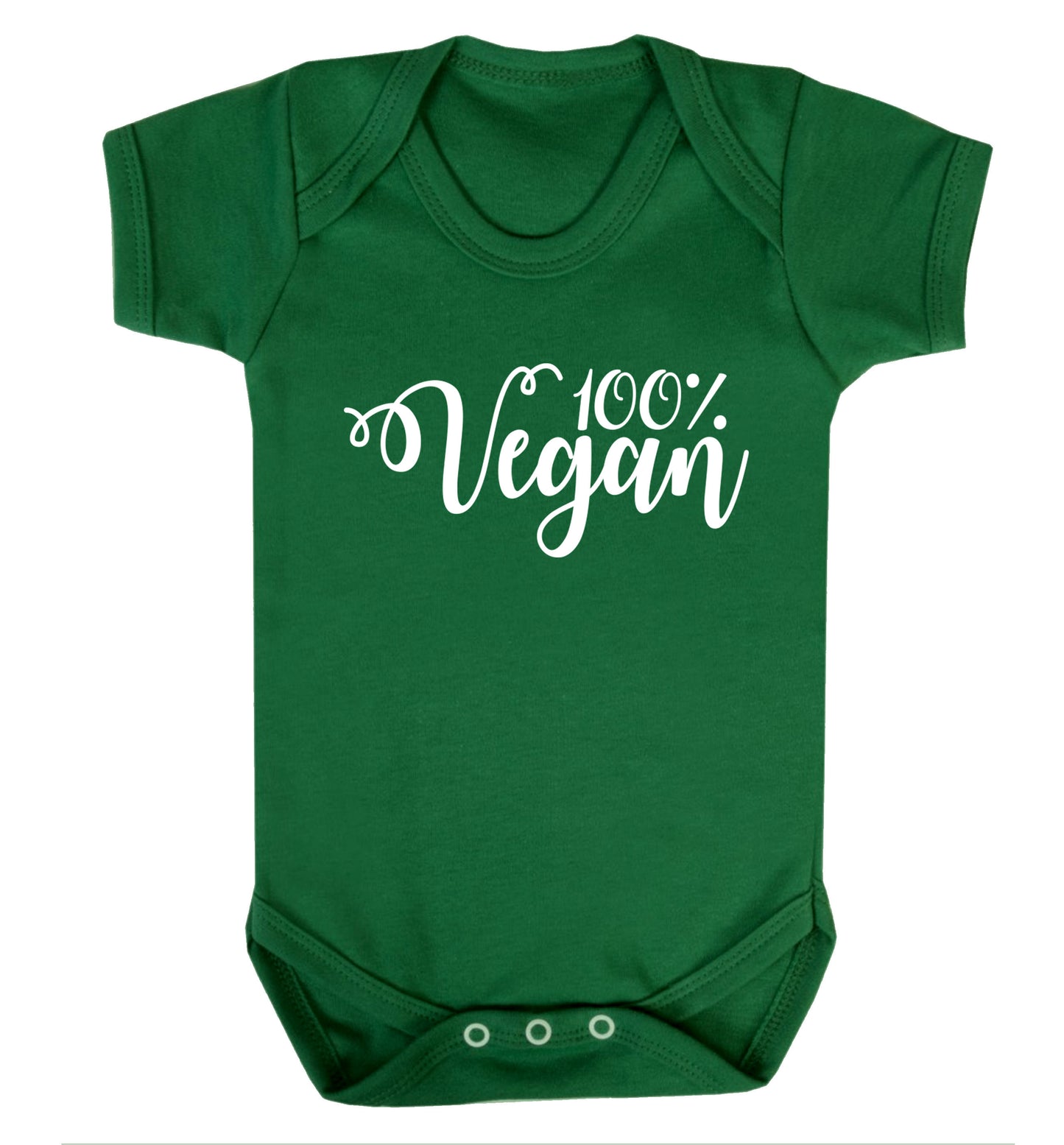 100% Vegan Baby Vest green 18-24 months