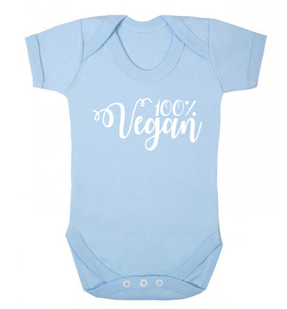 100% Vegan Baby Vest pale blue 18-24 months