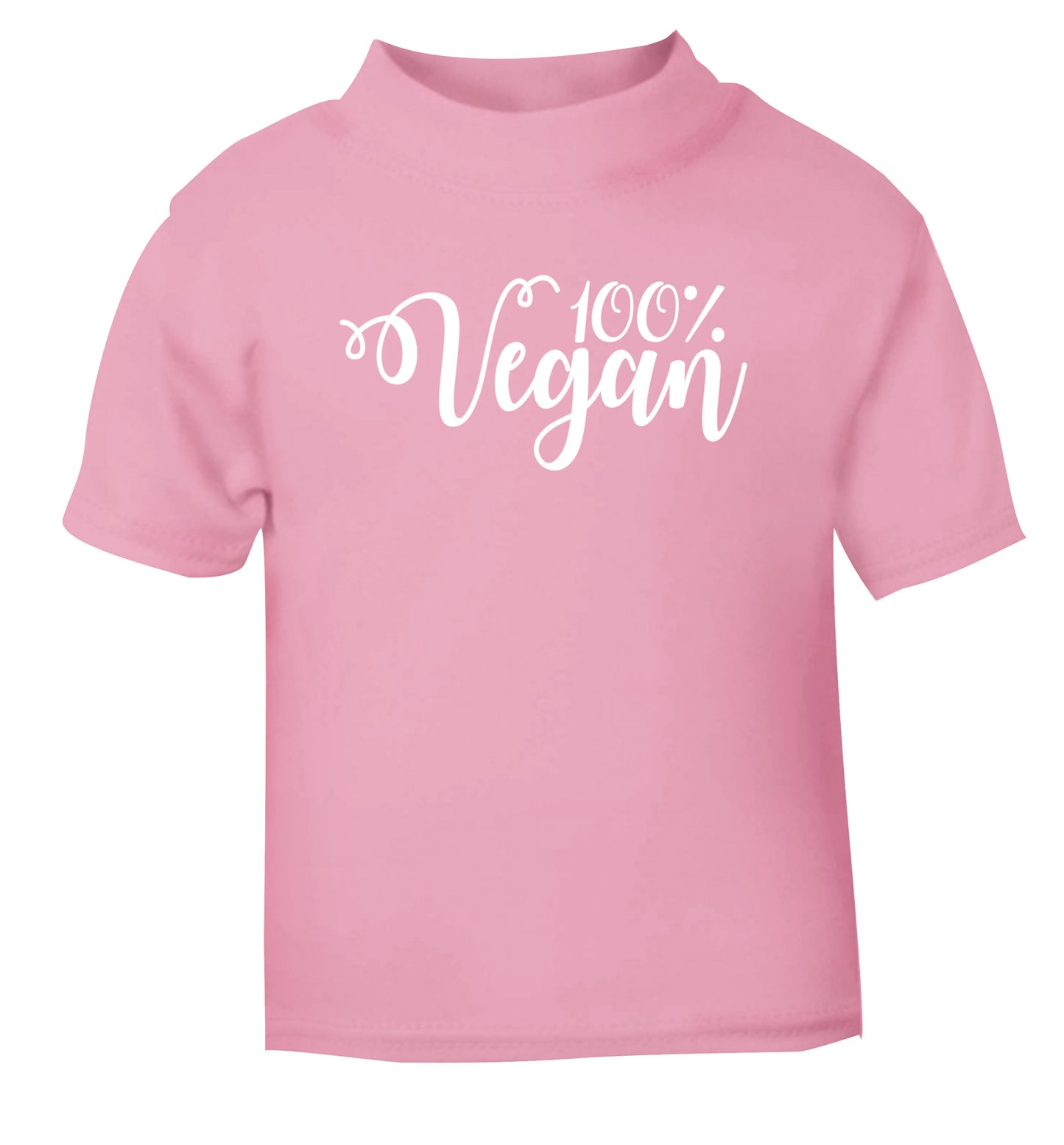 100% Vegan light pink Baby Toddler Tshirt 2 Years