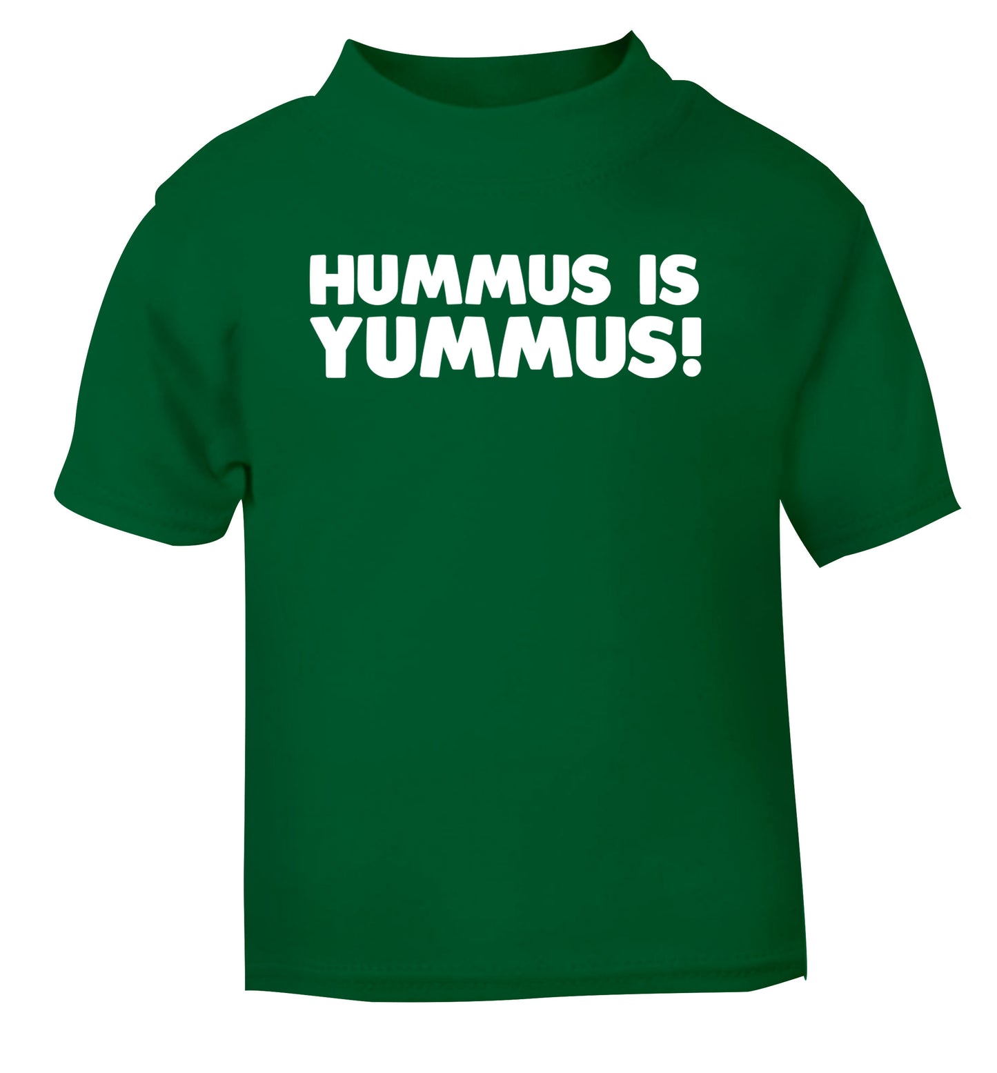 Hummus is Yummus  green Baby Toddler Tshirt 2 Years