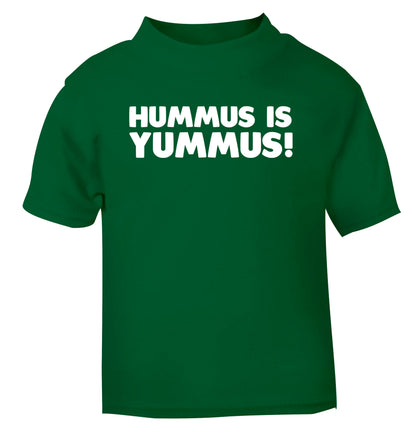 Hummus is Yummus  green Baby Toddler Tshirt 2 Years