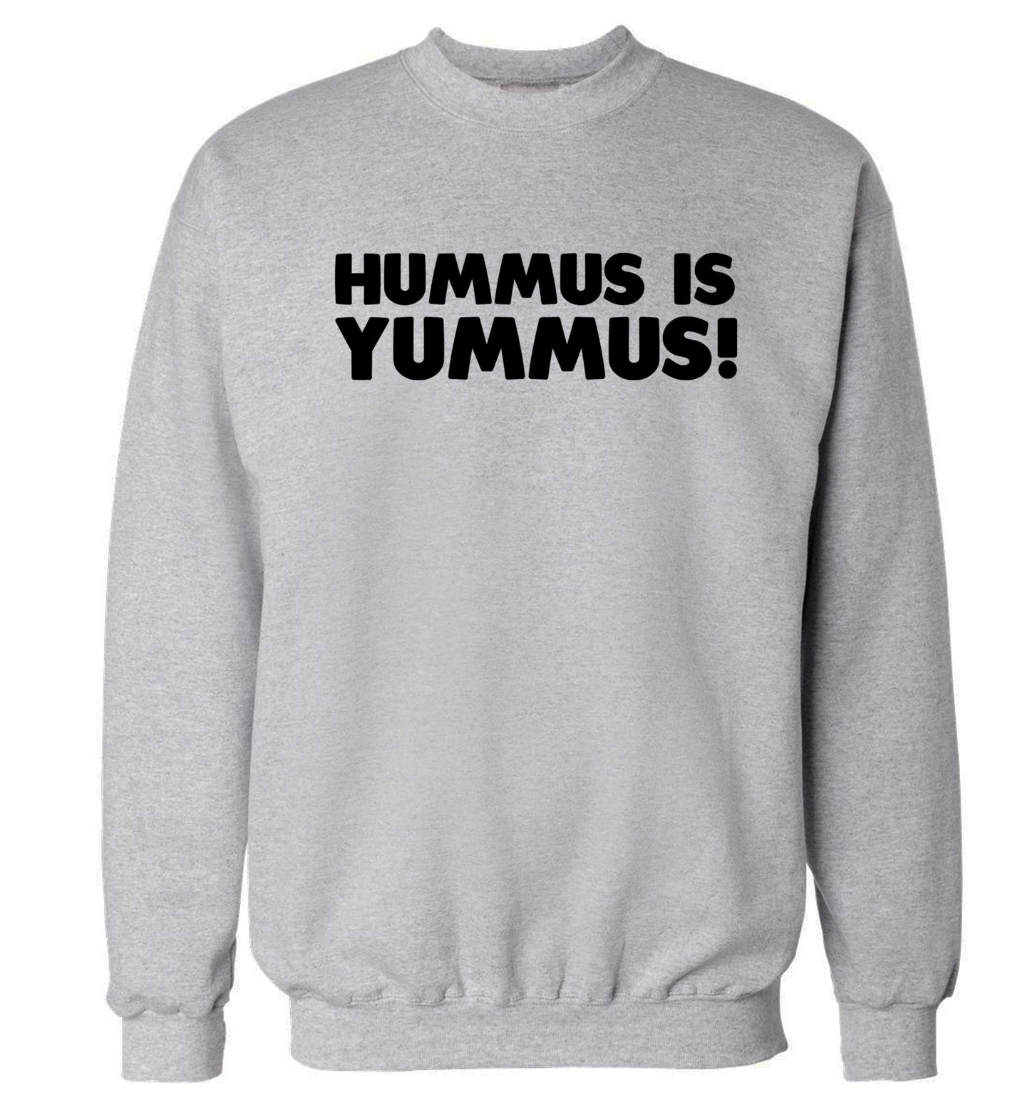 Hummus is Yummus  Adult's unisex grey Sweater 2XL