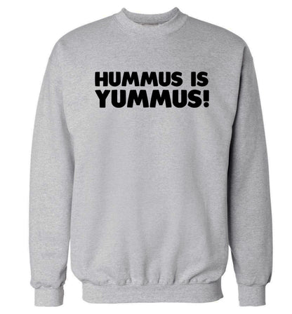 Hummus is Yummus  Adult's unisex grey Sweater 2XL
