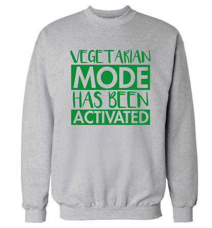 Vegetarian mode activated Adult's unisex grey Sweater 2XL
