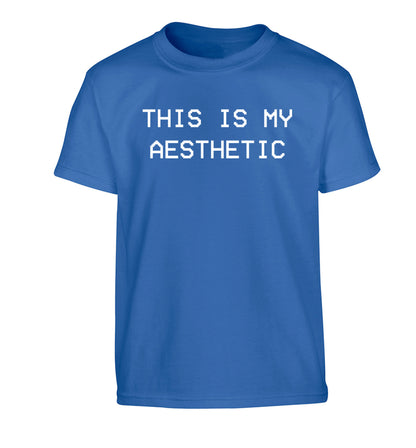 This is my aesthetic Children's blue Tshirt 12-14 Years
