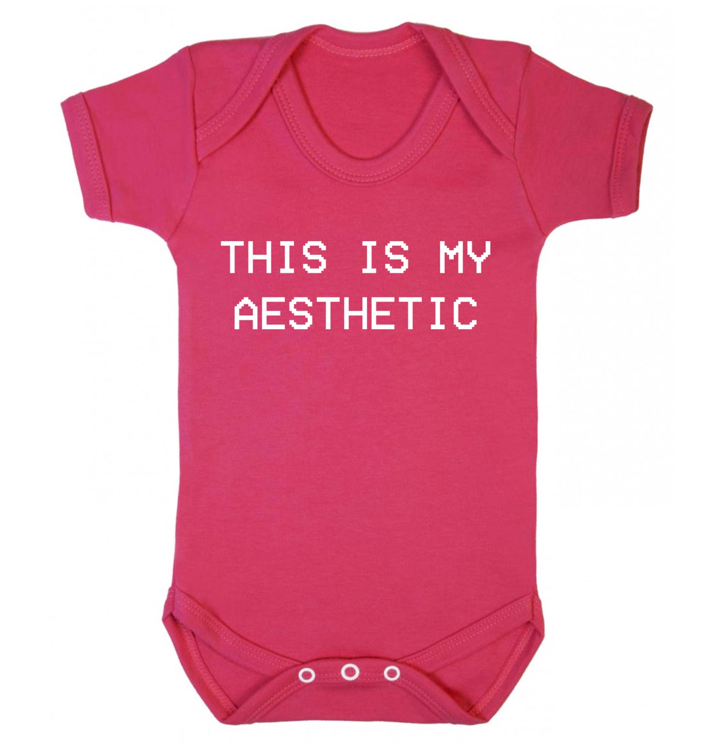 This is my aesthetic Baby Vest dark pink 18-24 months