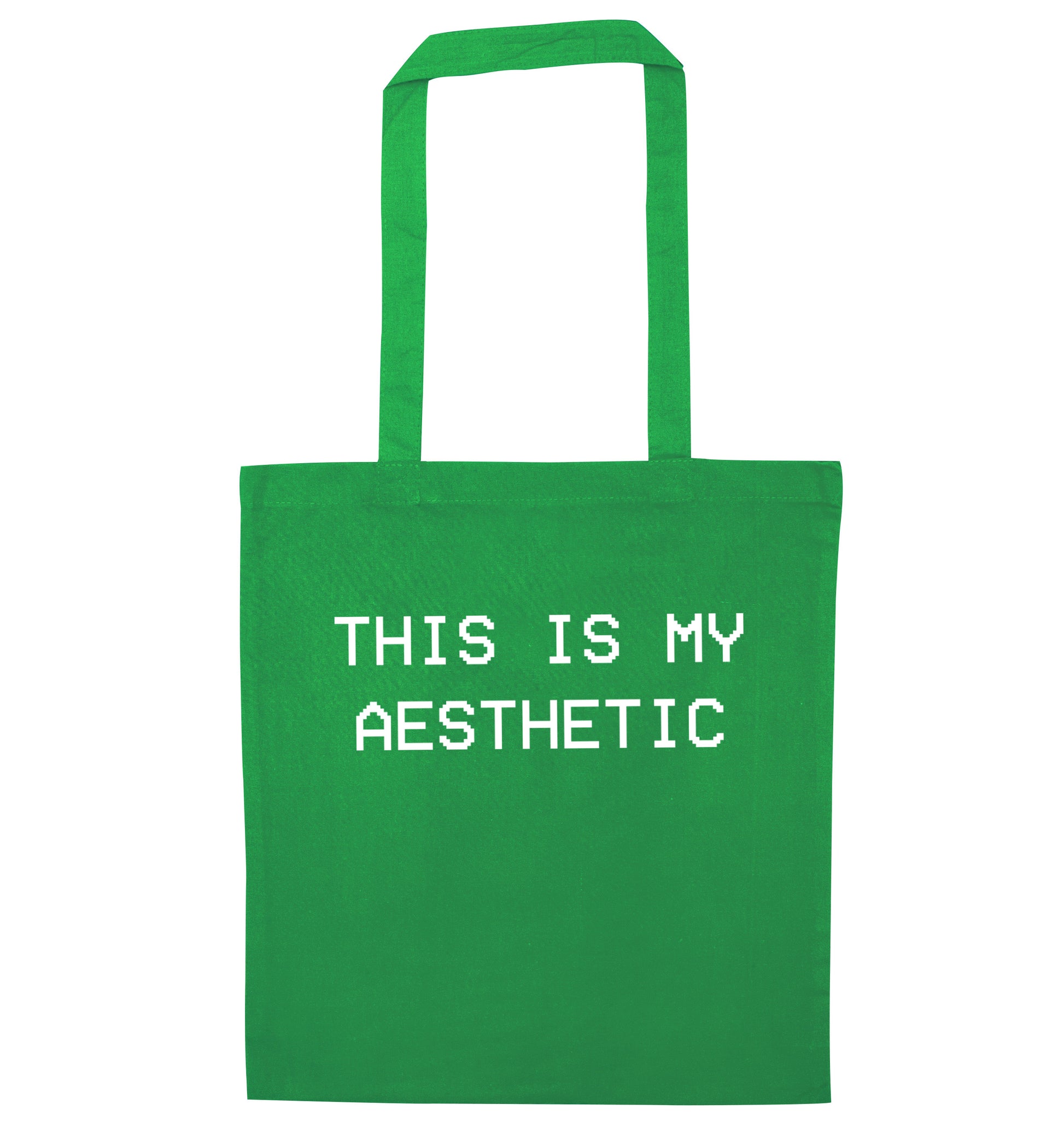 This is my aesthetic green tote bag