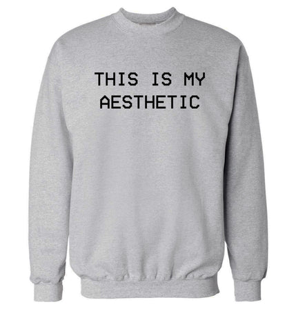This is my aesthetic Adult's unisex grey Sweater 2XL