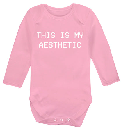 This is my aesthetic Baby Vest long sleeved pale pink 6-12 months