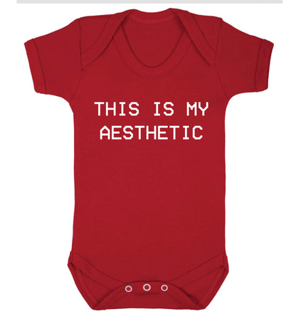 This is my aesthetic Baby Vest red 18-24 months