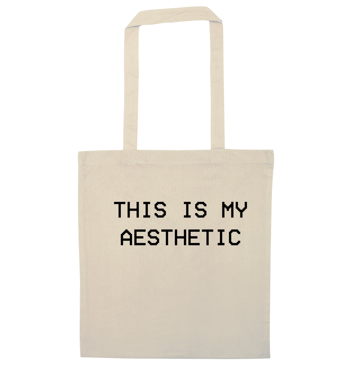 This is my aesthetic natural tote bag