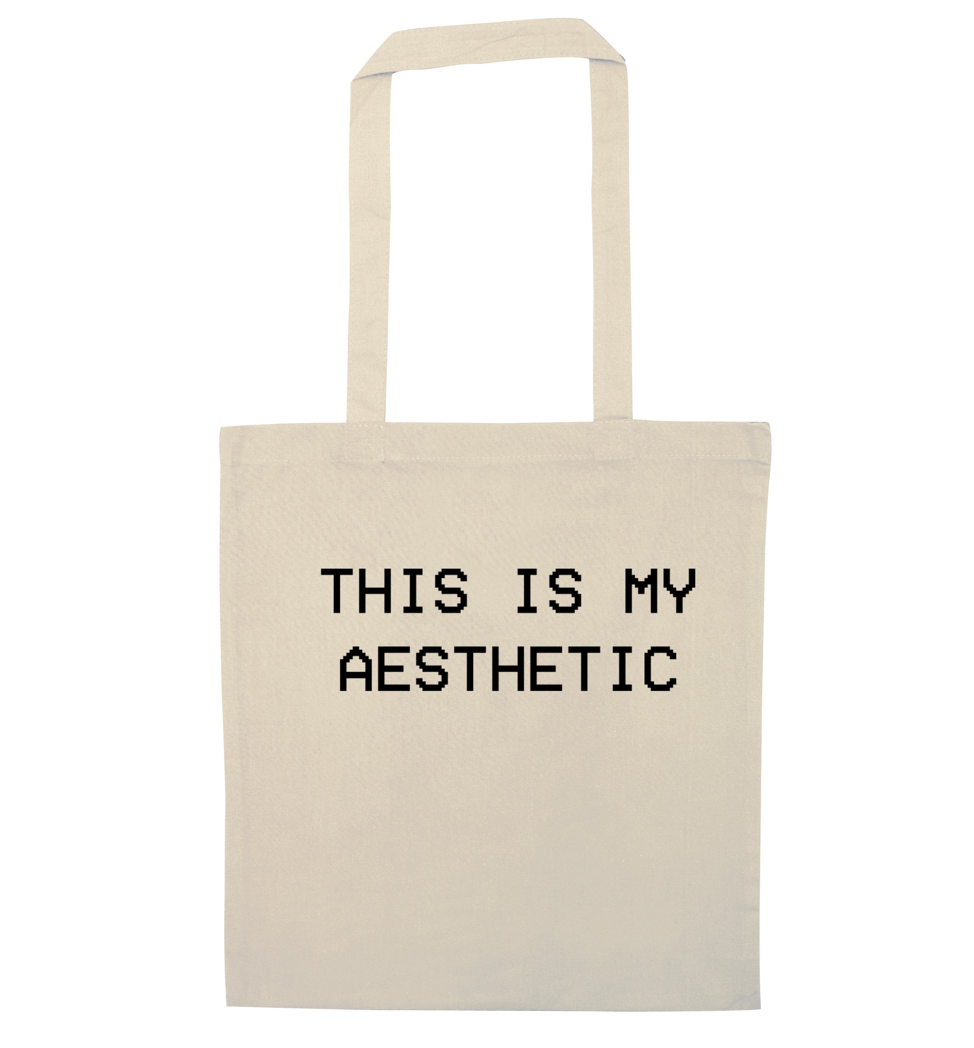 This is my aesthetic natural tote bag