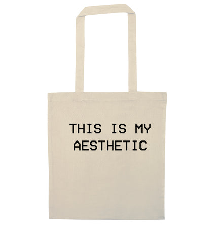 This is my aesthetic natural tote bag