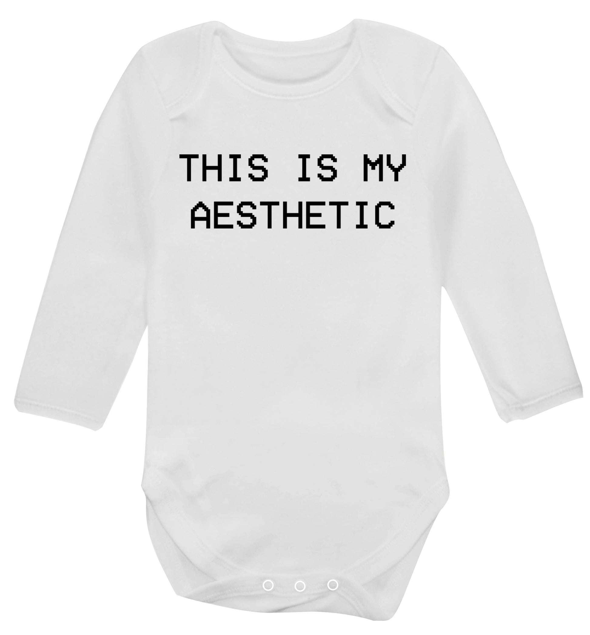 This is my aesthetic Baby Vest long sleeved white 6-12 months