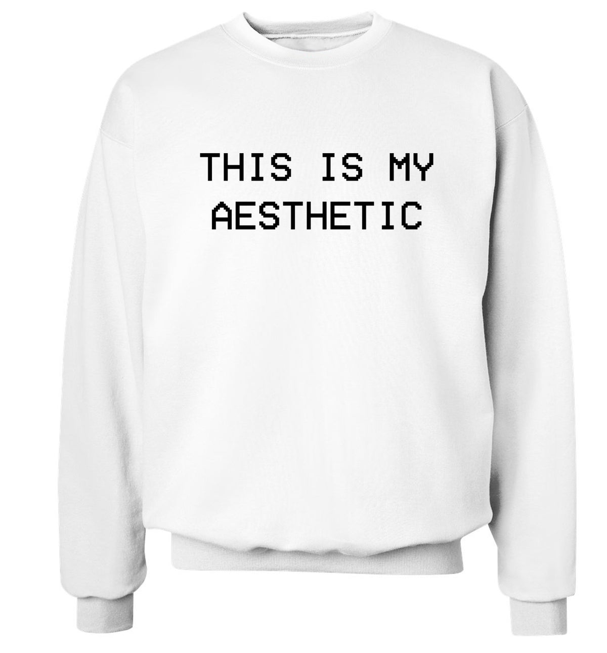 This is my aesthetic Adult's unisex white Sweater 2XL