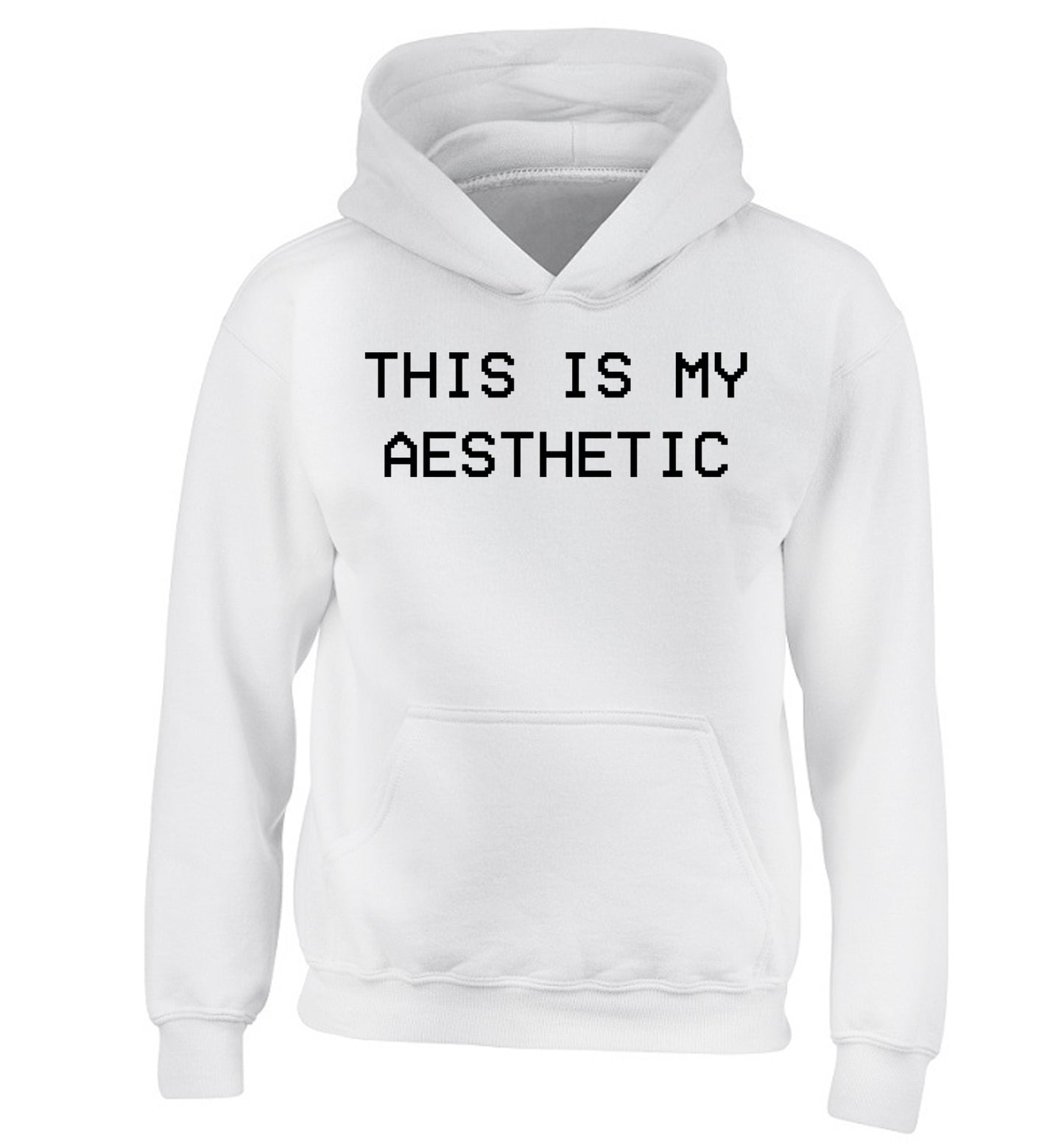 This is my aesthetic children's white hoodie 12-14 Years