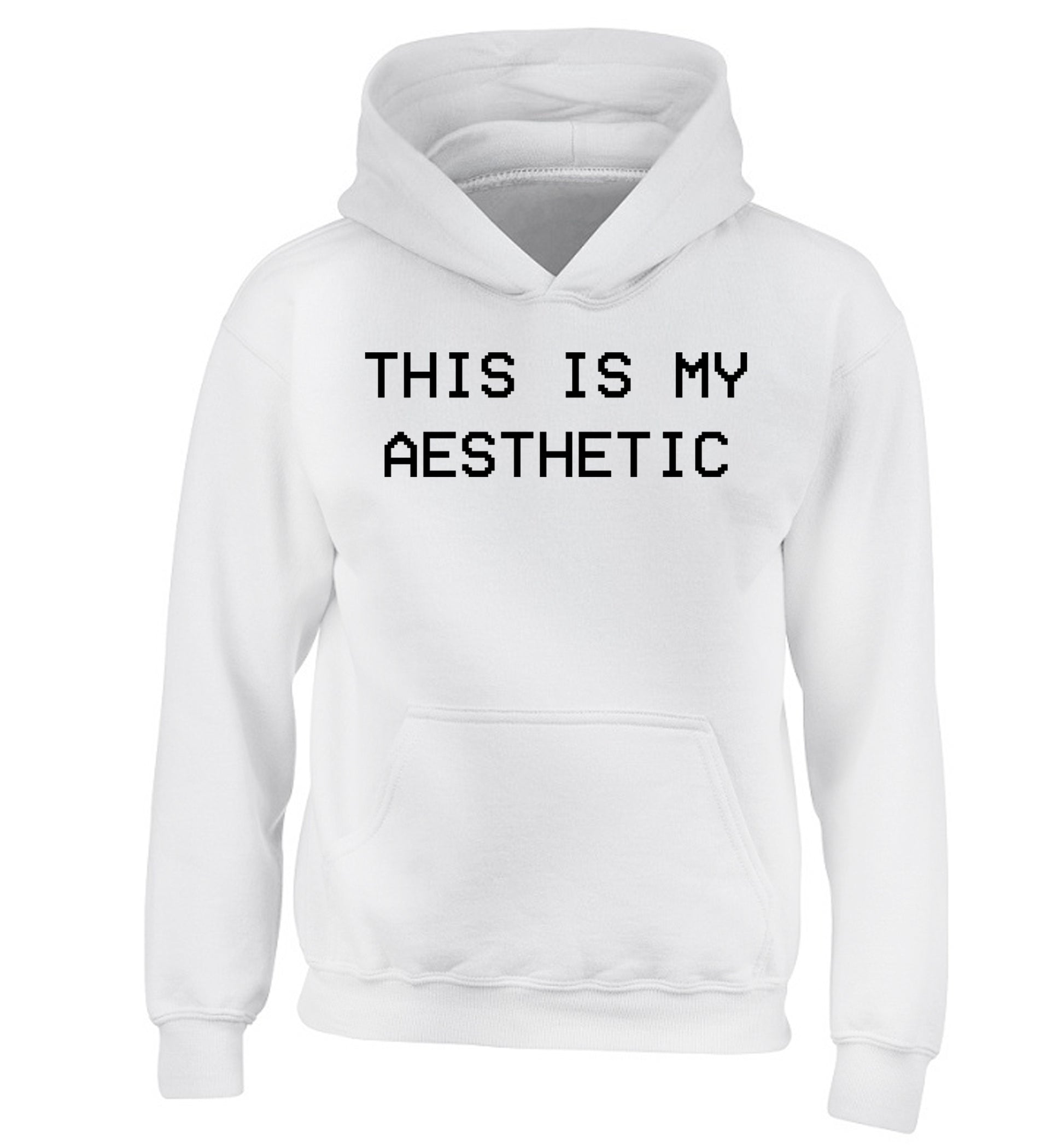 This is my aesthetic children's white hoodie 12-14 Years