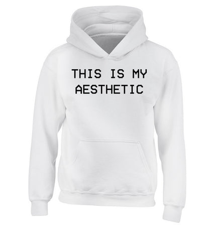 This is my aesthetic children's white hoodie 12-14 Years